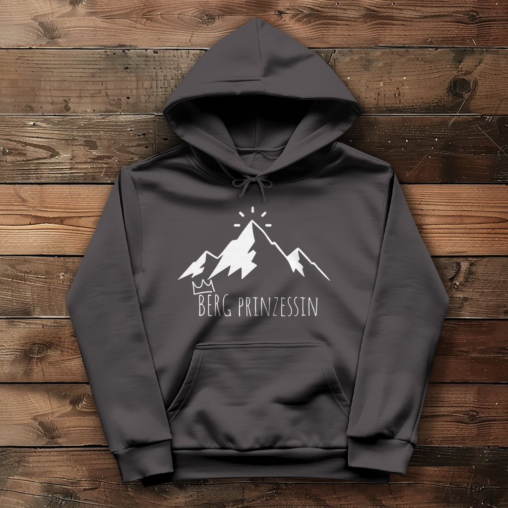 grauer Berg Prinzessin Hoodie