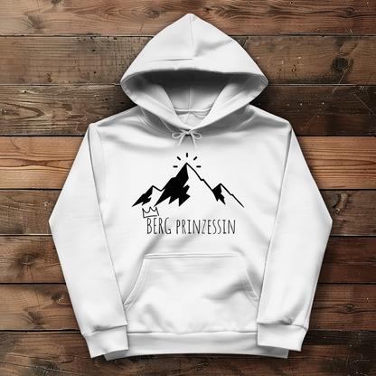 weisser Hoodie Berg Prinzessin