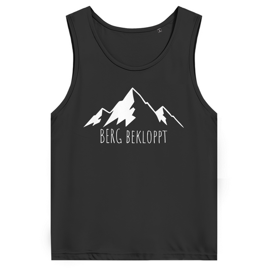 schwarzes Berg Bekloppt Shirt für Männer - armfrei