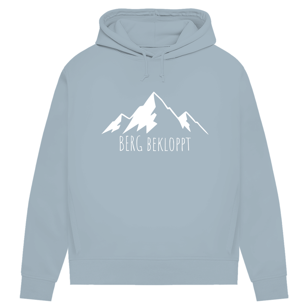 Hellblauer Berg Bekloppt Hoodie für Damen 
