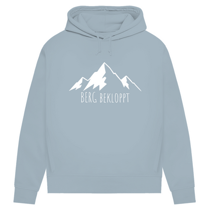 Hellblauer Berg Bekloppt Hoodie für Damen 