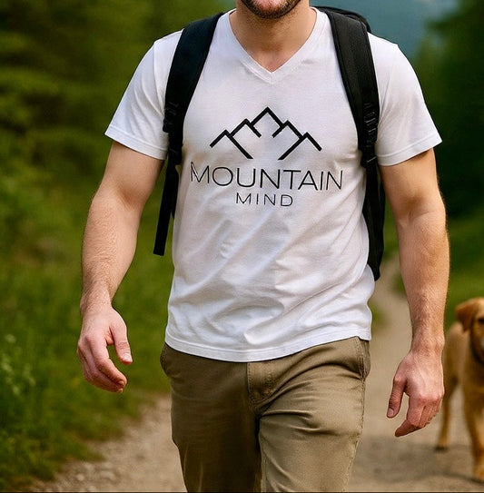 Herren Premium Bio V-Neck T-Shirt | MOUNTAIN MIND