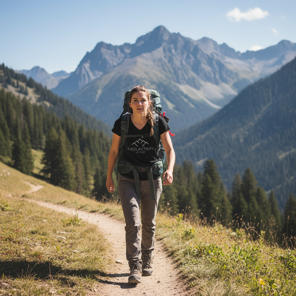 Damen Premium Bio V-Neck T-Shirt | MOUNTAIN MIND