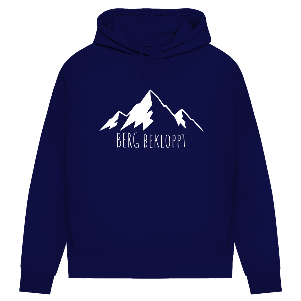 Royal Blauer  Hoodie mit Bändeln und Berg Bekloppt Motiv