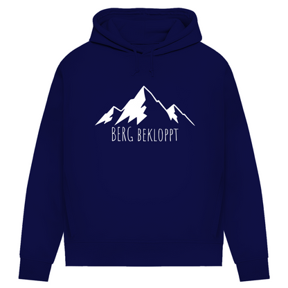 Royal Blauer  Hoodie mit Bändeln und Berg Bekloppt Motiv