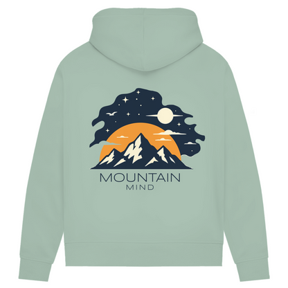 Türkisfarbener Moon Mountain Mind Hoodie 